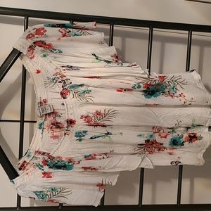 American Rag white off the shoulder casual blouse